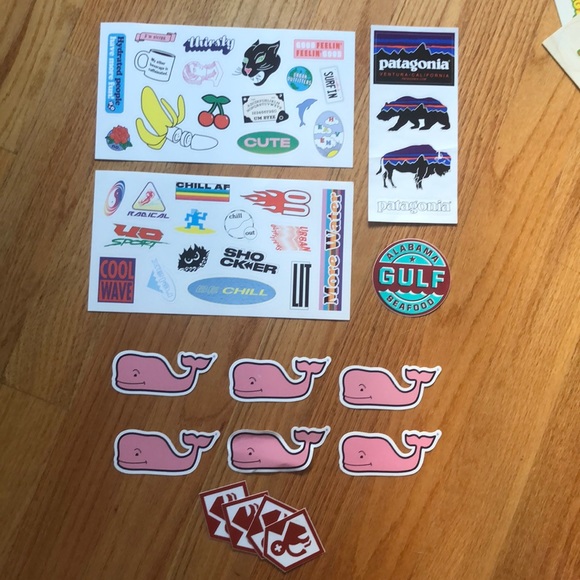Vineyard Vines Other - 6 vineyard vines stickers, Patagonia, St. Bernard